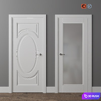Doors Union Riviera 104p and 101v 3D Model Vray, Corona