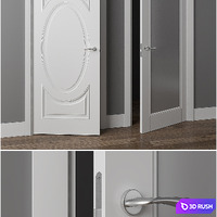 Doors Union Riviera 104p and 101v 3D Model Vray, Corona