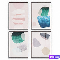 InteriorsHome Poster Set 46 3D Model Corona