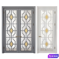 Classic interior doors 3D Model Vray, Corona