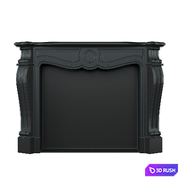 Fireplace 3D Model Vray