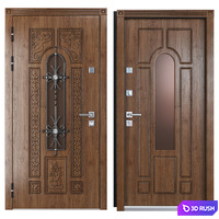 Entrance metal door of Vezha 4 3d (Your Frame) 3D Model Vray, Corona