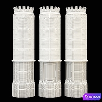 Faience 3D Model Vray