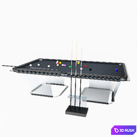 T1 Pool Table Teckell Biliardo 3D Model Vray