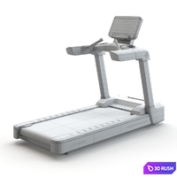 Life Fitness - Integrity series treadmill 3D Model Corona