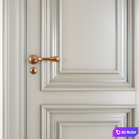 Classic interior doors 3D Model Corona