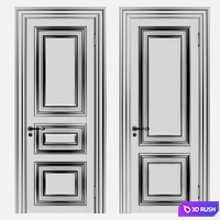 Classic interior doors 3D Model Corona