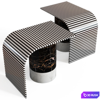 MERONI &amp; COLZANI Etna Side Table 3D Model Vray