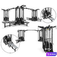 Black Cable Station_Set 04 3D Model Vray, Corona