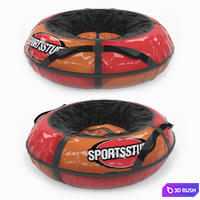 Sled tubing 3D Model Vray