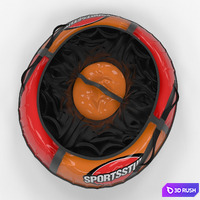 Sled tubing 3D Model Vray