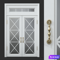 Contemporary interior doors 001 3D Model Corona