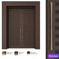 Door Set Elmes Archism G1234 3D Model Vray, Corona