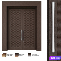 Door Set Elmes Archism G1234 3D Model Vray, Corona