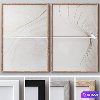Photo Frames Set 919 3D Model Vray, Corona