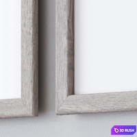 Photo Frames Set 919 3D Model Vray, Corona