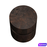 Reel Riva 1920 Stool 3D Model Vray, Corona