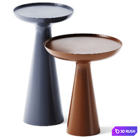 Metal Coffee Table Fante by Gallotti &amp; Radice 3D Model Corona