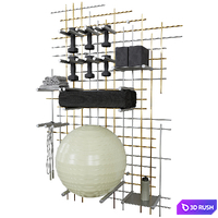 Super Yoga Grid 3D Model Vray, Corona