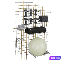 Super Yoga Grid 3D Model Vray, Corona
