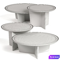 Coffee Table Mzgf Dew 3D Model Corona