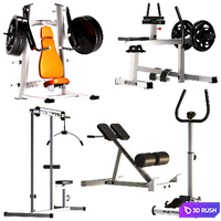 Gym Equipment 00 3D Model Corona