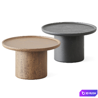 Devin Round Pedestal Coffee Table by Safavieh 3D Model Corona