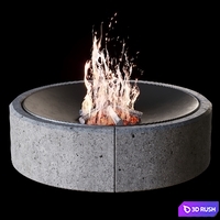 Fireplace №2 3D Model Corona