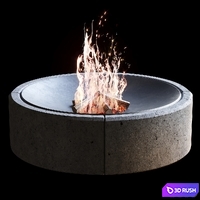 Fireplace №2 3D Model Corona
