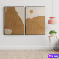 Photo frame 117 3D Model Vray, Corona