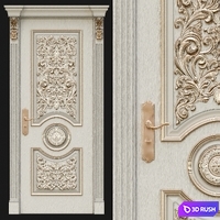 Decorative Door 3D Model Corona