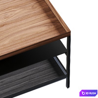 Walnut coffee table Tidder AM.PM 3D Model Corona