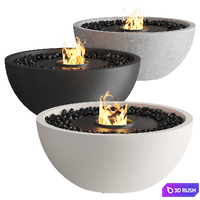 EcoSmart Fire | Fireplace 3D Model Corona