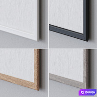 Set of large wall paintings 1787 3D Model Vray, Corona