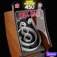 Skee-Ball Home Arcade Premium 3D Model Corona