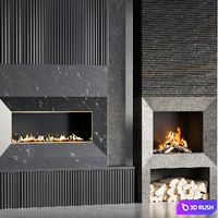 Fire place 10 3D Model Vray, Corona