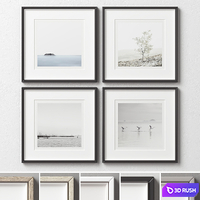 Picture Frames Set -390 3D Model Vray