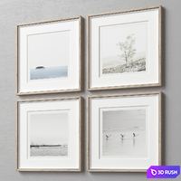 Picture Frames Set -390 3D Model Vray