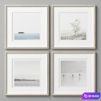 Picture Frames Set -390 3D Model Vray