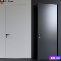 Built-in doors 3D Model Vray, Corona