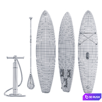 SUP board 3D Model Corona