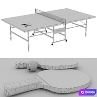 Tennis table 3D Model Vray, Corona