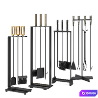 Arteriors | Fireplace tool set 3D Model Corona