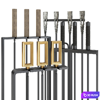 Arteriors | Fireplace tool set 3D Model Corona