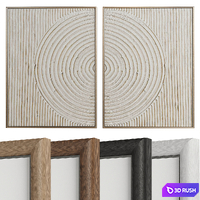 Minimalist Abstract Painting №89 3D Model Vray, Corona