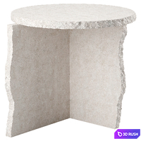 Mineral Sculptural Table 3D Model Corona