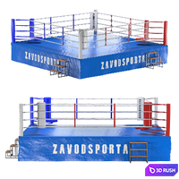 Boxing ring ZAVODSPORTA 3D Model Vray, Corona