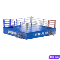 Boxing ring ZAVODSPORTA 3D Model Vray, Corona
