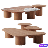 SKIMMING coffee tables by SSS Atelier 3D Model Corona