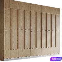 Locker rooms for sports centers and educational institutions 3D Model Vray, Corona
